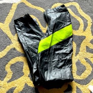 PLT HIGH WAISTED LEATHER PANTS SIZE 4